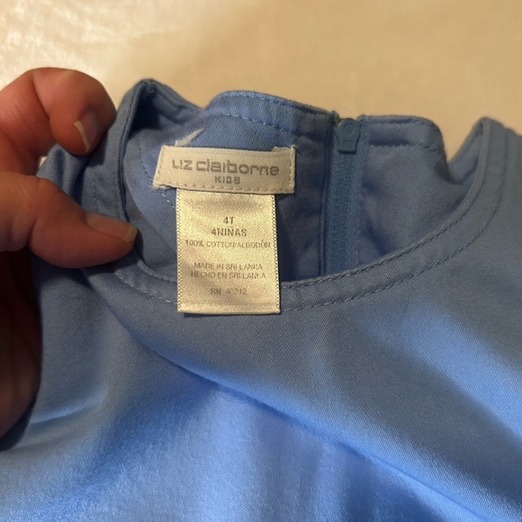Liz Claiborne Blue Kids Casual Dress - Picture 3 of 5
